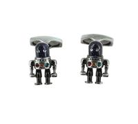 Simon Carter - Boutons de manchette - Space Robot - Gris et swarovski - Homme