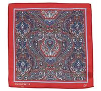 Simon Carter - Pochette - PAISLEY - Rouge Andrinople - Homme