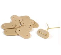 Simon & Co -Lot de 26- Fixation pour canisse et Brise-Vue - Couleur Bambou - avec Fil résistant - en Bonus Une Petite étiquette en Bamboo pour étiqueter Vos Plantes !