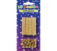 Simon Elvin 18 paillettes Bougies d'Anniversaire Avec Support (6 paquets) SG16903 (Taille Unique) (Or)