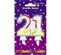 Simon Elvin Bougie d'anniversaire 21, 6 pièces SG5153 (Taille unique) (Coloré)