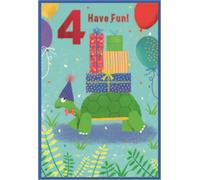 Simon Elvin - Carte de voeux "Have Fun", 4e anniversaire Pack de 6 - Carton SG38141 (Taille unique) (Coloré)