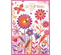 Simon Elvin - Carte de voeux "Isabel Garden Get Well Wishes" Pack de 6 - Carton SG38125 (Taille unique) (Coloré)
