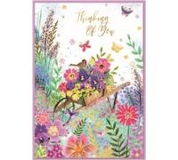 Simon Elvin - Carte de voeux "Isabel Garden Thinking Of You" Pack de 6 - Carton SG37935 (Taille unique) (Coloré)