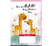 Simon Elvin - Carte de voeux "Love You Nan Joyeuse Fête des Mères" Pack de 6 - Carton SG33857 (Taille unique) (Coloré)