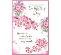 Simon Elvin - Carte de voeux "With Lots Of love On", Fête des Mères Pack de 6 - Carton SG37910 (Taille unique) (Blanc/Rose/Vert)