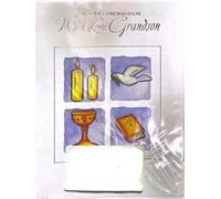 Simon Elvin - Carte de voeux "With Love Grandson", Confirmation Pack de 12 - Carton SG34052 (Taille unique) (Coloré)