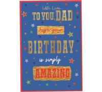 Simon Elvin - Carte de voeux "With Love To You Dad" Pack de 6 - Carton SG38155 (Taille unique) (Coloré)