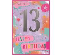 Simon Elvin - Carte de voeux "You're 13", Anniversaire Pack de 6 - Carton SG37850 (Taille unique) (Coloré)