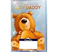 Simon Elvin - Carte de vœux "To The Best Daddy", Fête des Pères Pack de 6 - Carton SG33806 (Taille unique) (Bleu/Brun)