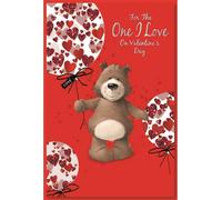Simon Elvin - Coeurs - Carte de voeux "One I Love", St Valentin Pack de 6 - Carton SG22557 (Taille unique) (Rouge)