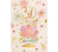 Simon Elvin - Gâteau - Carte de voeux "Isabel Garden", 30e anniversaire Pack de 6 - Carton SG37848 (Taille unique) (Coloré)