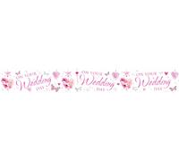 Simon Elvin On Your Wedding Day Décor Bannière en film SG10601 (6 pcs/pc) (Coloré)