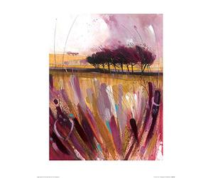 Simon Howden (Through The Bracken in Mauve 40 x 50 cm Toile Imprimée