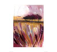 Simon Howden (Through The Bracken in Mauve 60 x 80 cm Toile Imprimée
