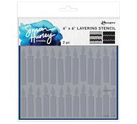 Simon Hurley create. Layering Stencil 6"X6"-Candles