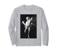 Simon Le Bon Duran Duran Live Sing Blue Silver Tournée 1983 Manche Longue