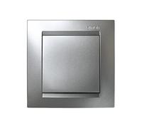 Simon M139846 Bouton-poussoir série 15 aluminium
