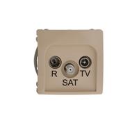 Kontakt-Simon BMZAR-SAT1.3/1.01/12 Prise de courant en plastique IP20 Beige 75 mm 41 mm 75 mm