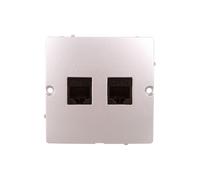 Simon Prise PC de base RJ45 kat. 5e mat argenté BMF52.02/43