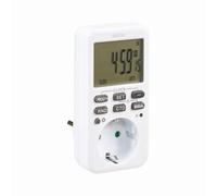 SIMON Programmateur Numérique Hebdomadaire, 10 Programmes, LCD, Blanc | 10 programmes ON/OFF, mode été, simulation de présence, sécurité enfants et batterie de secours, pour économiser l'énergie.
