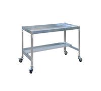 Simonrack Table de préparation jardinage Desk mobile 150 x 60 cm gris galvanisé avec roulettes