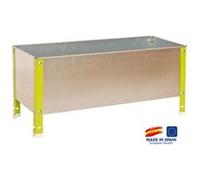 Simon Rack - Bac à fleurs 410x1200x400mm 150L vert/galva - Urban Garden G