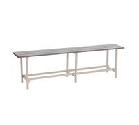 Simon Rack Banc vestiaire en métal 475 x 1500 x 320 mm, Gris, 475 x 1500 x 320 mm