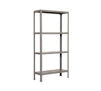 Simon Rack Bibliothèque Étagère de salon, 1600 x 800 x 300 mm, 4 hauteurs, style industriel, métallique, gris - Simon Home