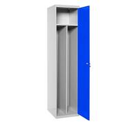 Simon Rack Casier Vestiaire Metallique, 1 Porte, 1800x400x500 mm, Gris/Bleu, 1800x400x500