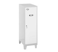 Simon Rack Casier Vestiaire Metallique Petit, 1015x300x500 mm, Armoire Metallique Petit, Comprend la Clé, Gris/Blanc - Simonlocker