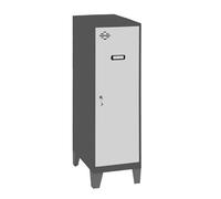 Simon Rack Casier Vestiaire Metallique Petit, 1015x300x500 mm, Armoire Metallique Petit, Comprend la Clé, Anthracite/Blanc - Simonlocker