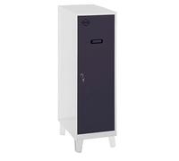 Simon Rack Casier Vestiaire Metallique Petit, 1015x300x500 mm, Armoire Metallique Petit, Comprend la Clé, Gris/Anthracite - Simonlocker