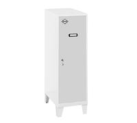 Simon Rack Casier Vestiaire Metallique Petit, 1015x300x500 mm, Armoire Metallique Petit, Comprend la Clé, Blanc/Gris - Simonlocker