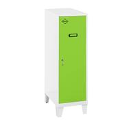 Simon Rack Casier Vestiaire Metallique Petit, 1015x400x500 mm, Armoire Metallique Petit, Comprend la Clé, Blanc/Vert - Simonlocker
