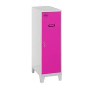 Simon Rack Casier Vestiaire Metallique Petit, 1015x400x500 mm, Armoire Metallique Petit, Comprend la Clé, Gris/Rosé - Simonlocker
