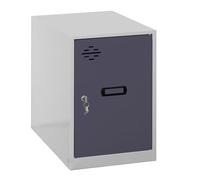 Simon Rack Casier Vestiaire Metallique Petit, 475x300x500 mm, Armoire Metallique Petit, Comprend la Clé, Gris/Anthracite - Simonlocker