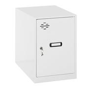 Simon Rack Casier Vestiaire Metallique Petit, 475x400x500 mm, Armoire Metallique Petit, Comprend la Clé, Blanc - Simonlocker