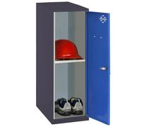 Simon Rack Casier Vestiaire Metallique Petit, 915x300x500 mm, Armoire Metallique Petit, Comprend la Clé, Anthracite/Bleu - Simonlocker
