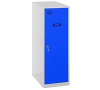 Simon Rack Casier Vestiaire Metallique Petit, 915x300x500 mm, Armoire Metallique Petit, Comprend la Clé, Gris/Bleu - Simonlocker