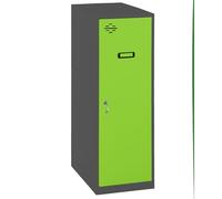 Simon Rack Casier Vestiaire Metallique Petit, 915x400x500 mm, Armoire Metallique Petit, Comprend la Clé, Anthracite/Vert - Simonlocker