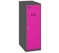 Simon Rack Casier Vestiaire Metallique Petit, 915x400x500 mm, Armoire Metallique Petit, Comprend la Clé, Anthracite/Rosé - Simonlocker