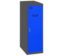 Simon Rack Casier Vestiaire Metallique Petit, 915x400x500 mm, Armoire Metallique Petit, Comprend la Clé, Anthracite/Bleu - Simonlocker