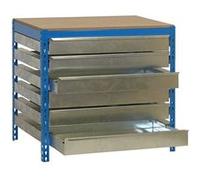- Etabli 6 tiroirs 842x1510x760mm Bleu charge 600Kg - BT5 BOX 1500 SIMONRACK