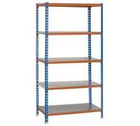 Simon Rack - Etagère 2000x1000x500mm bleu/orange charge 180Kg - SIMONCLICK PLUS 5/500 SIMO Bleu G