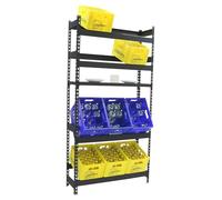 Simon Rack Étagère à caisses à Boissons pour 12 caisses, 2000x1000x300mm, Rayonnage freestanding en métal pour caisses d’Eau, Anthracite - SimonBottle