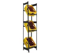 Simon Rack Étagère à caisses à Boissons pour 3 caisses - Simonbottle | 1800x400x300 mm, Peinture anticorrosion, Montage système clic, Anthracite