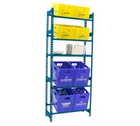 Simon Rack Étagère à caisses à Boissons pour 8 caisses - Simonbottle | 2000x800x300 mm, Peinture anticorrosion, Montage système clic, Bleu