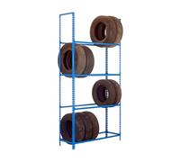 Simon Rack Étagère á pneus, 16 pneus, 2000x1000x300 mm, Porte-Pneu en Métal, Charge jusqu'à 90 kg, Bleu - Simonauto