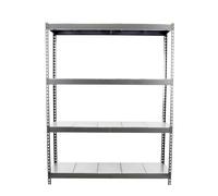 Simon Rack Étagère Charge Lourde 2000x1200x600 mm, 4 Niveaux Métal, 400 kg par Niveau, Structure Acier, Gris/Galvanisé - Ecoforte